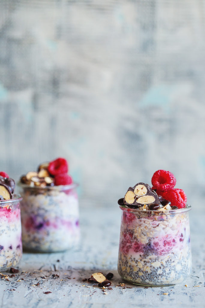 Overnight Raspberry Oats via Real Food by Dad