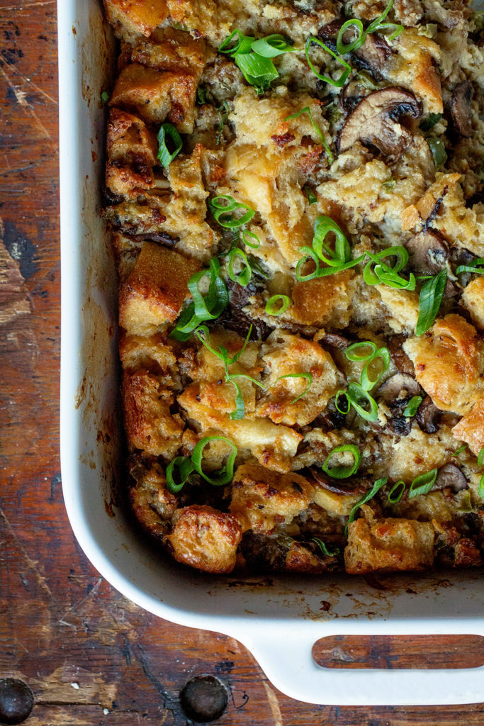 Sausage and Mushroom Breakfast Casserole Real Food by Dad