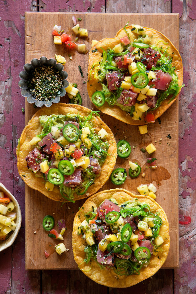 Poke Tostada Real Food by Dad