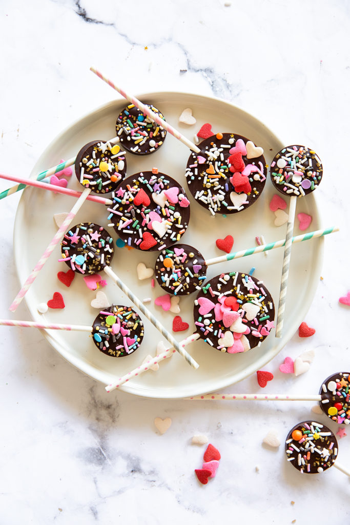 Valentines Chocolate Pops via Real Food by Dad