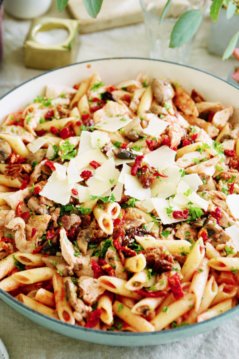 Tuscan Chicken Pasta Recipe