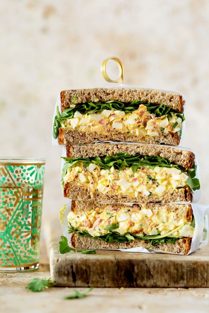 A modern update to the classic egg salad recipe, click through to see what was used in place of the traditional mayonnaise.
