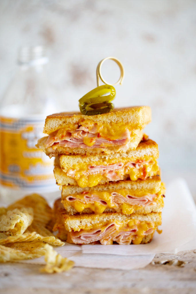 Grilled Pimento Cheese and Ham Melt - Real Food by Dad