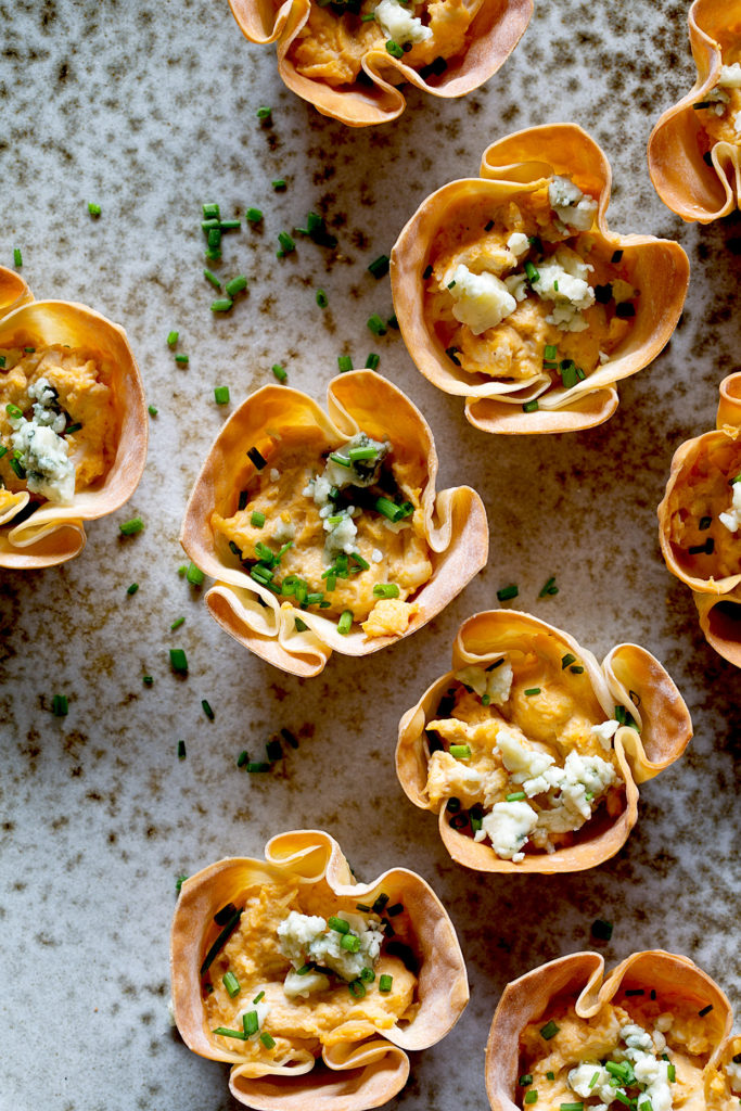 Buffalo Chicken Dip Cups