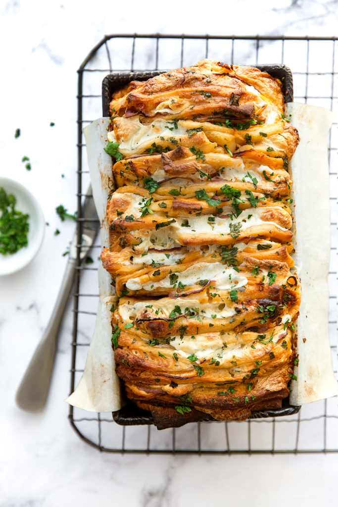 Buffalo Chicken Pull Apart Bread