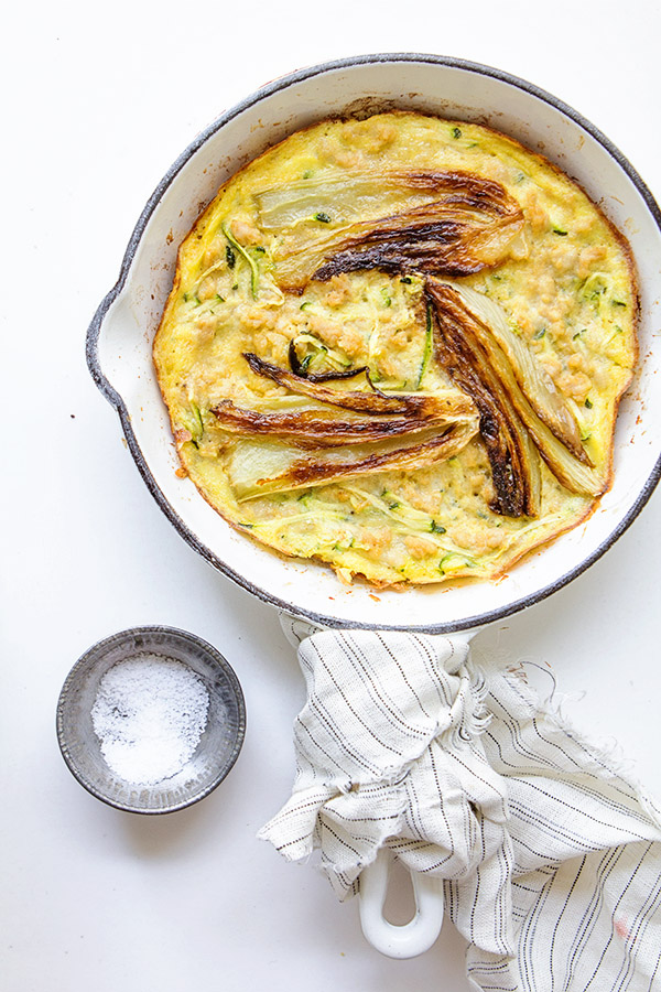 Chicken Frittata with Roasted Fennel and Zucchini