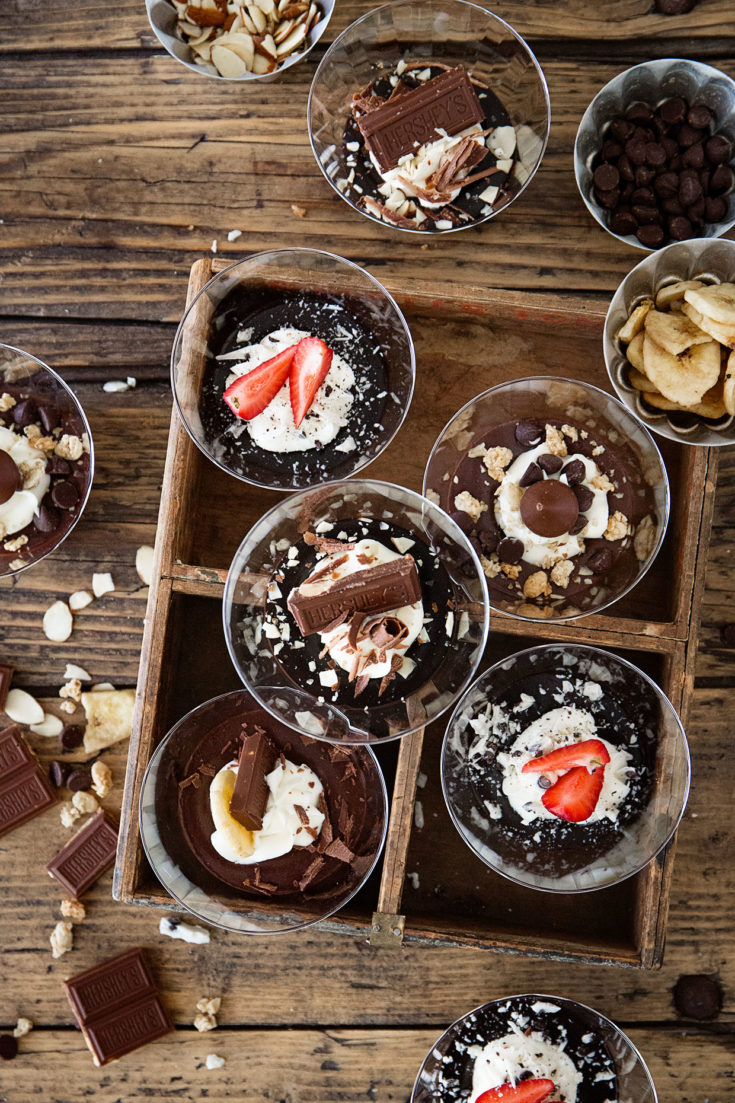 Chocolate Crunch and Elvis Pudding Cups