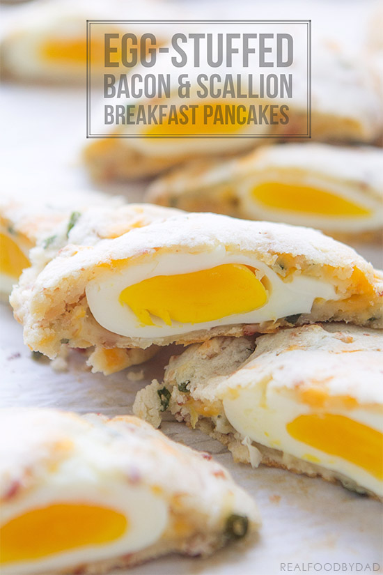 Egg-Stuffed Bacon & Scallion Pancakes