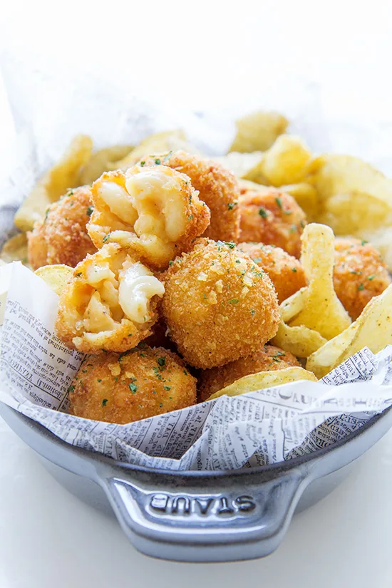 Deep Fried Macaroni And Cheese Balls High-Res Stock Photo - Getty Images