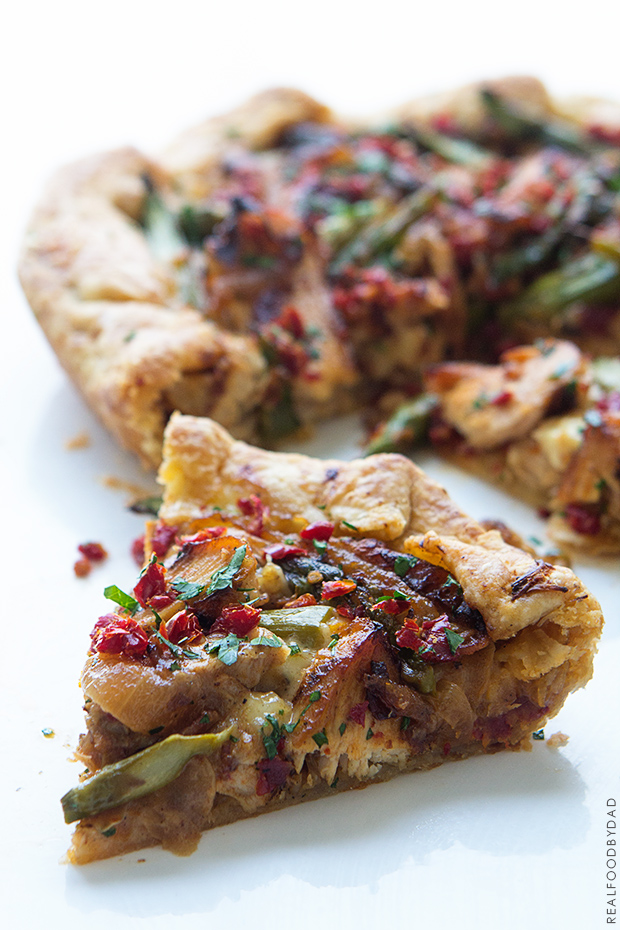 Grilled Chicken and Asparagus Tart