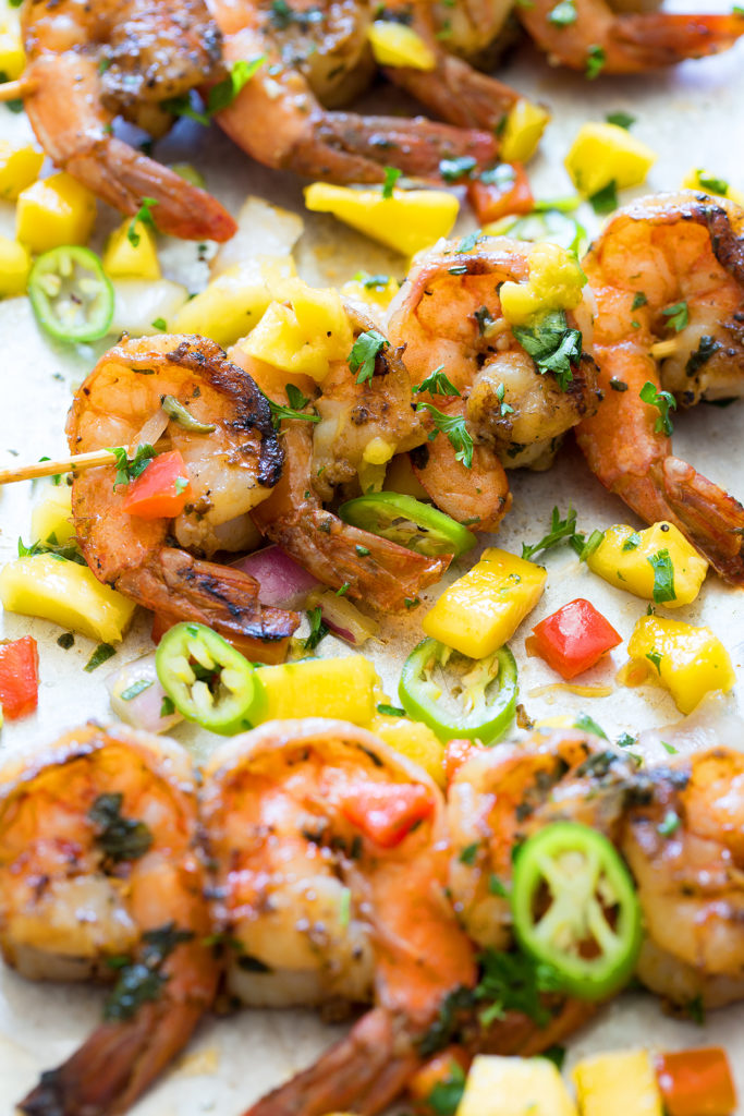 Pan Seared Shrimp with Mango Salsa