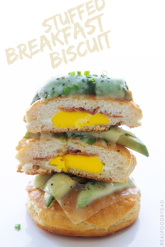 Stuffed Breakfast Biscuits - Real Food by Dad