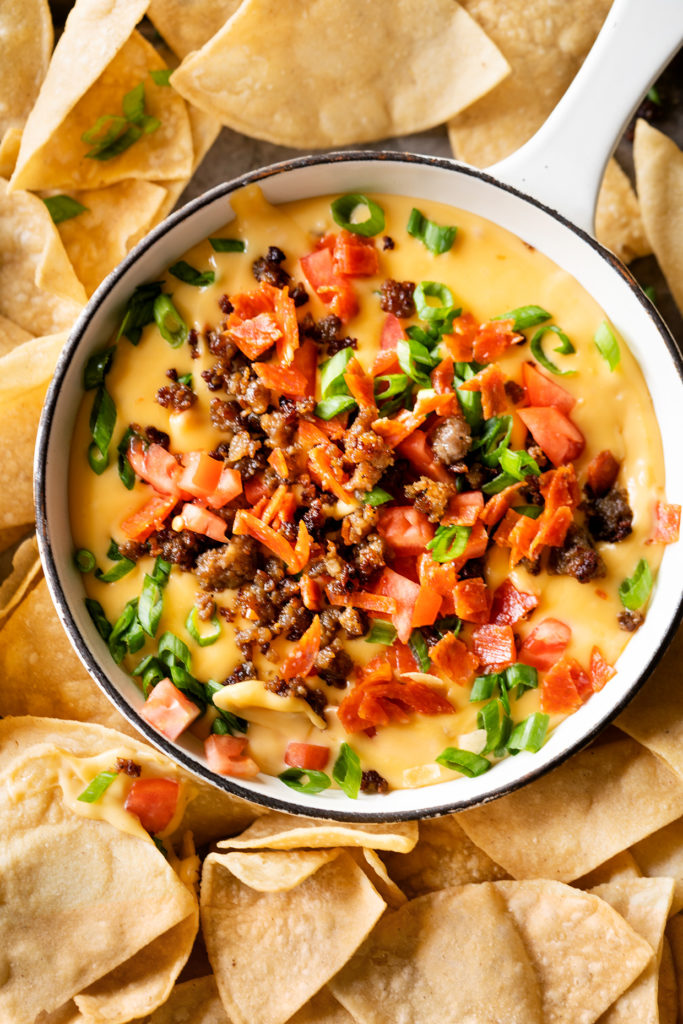 Meat Lovers' Queso Dip for all the Game Day Eats! - Real Food by Dad