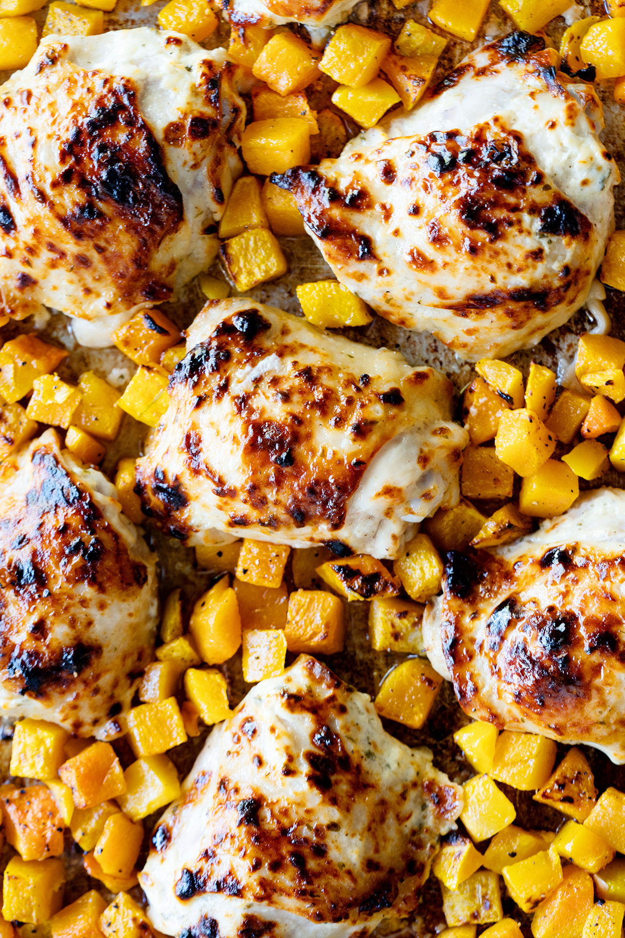 Roasted Za'atar Chicken with Butternut Squash