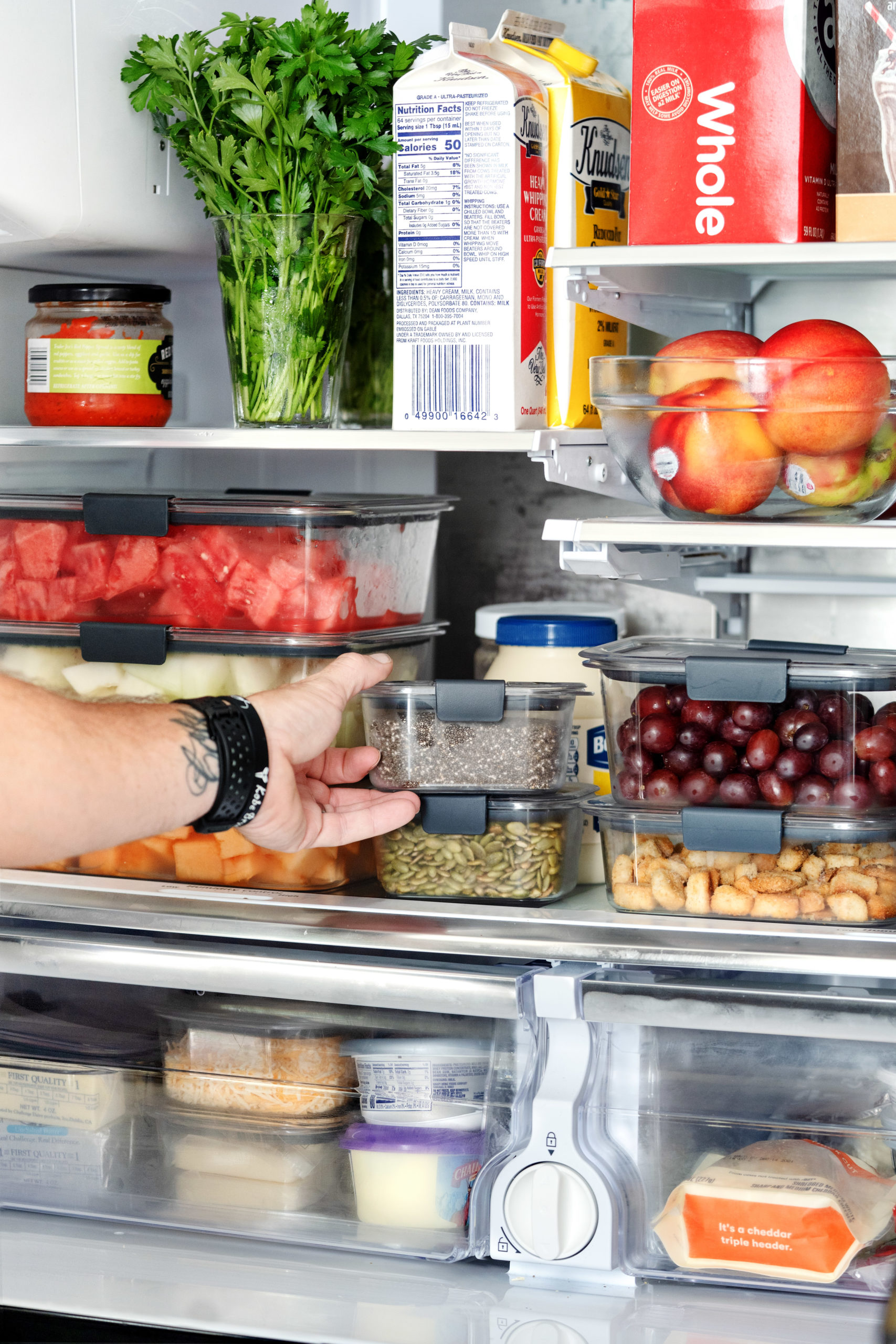 Before and After Refrigerator Makeover