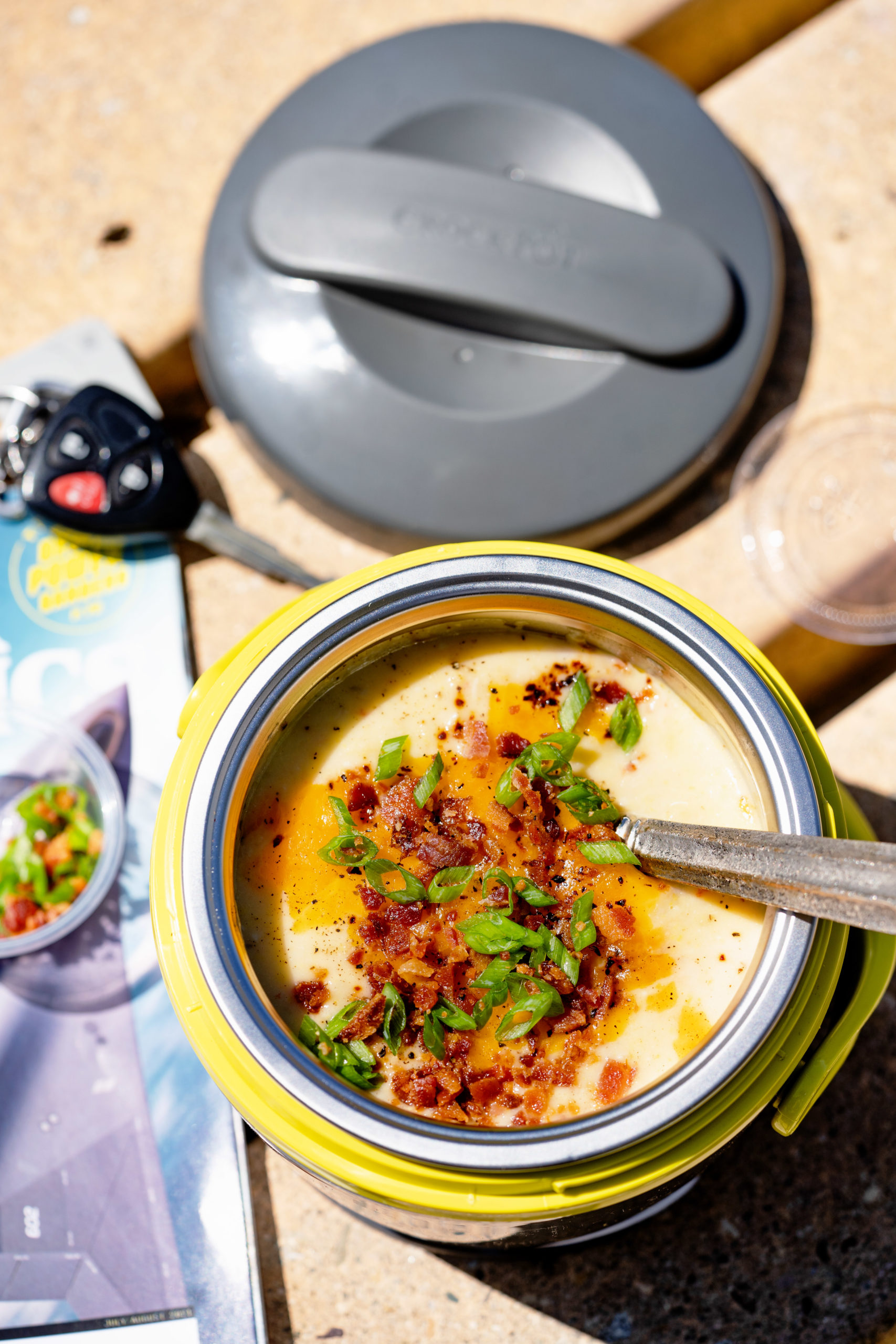 Our Small Table: Cheesy Eggs in a CrockPot Lunch Warmer