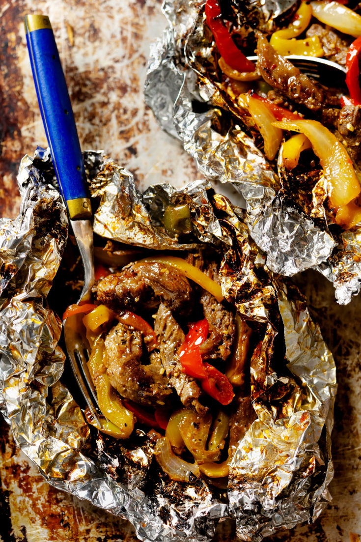 Grilled Steak Foil Packets